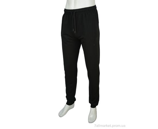 Спортивные брюки мужские Весна/осень A003 black (5 шт. р.сетка S-2XL) "Novac" недорого оптом от прямого поставщика, изображение 2 Фотография Спортивные брюки мужские Весна/осень A003 black (5 шт. р.сетка S-2XL) "Novac" недорого оптом от прямого поставщика, изображение 2