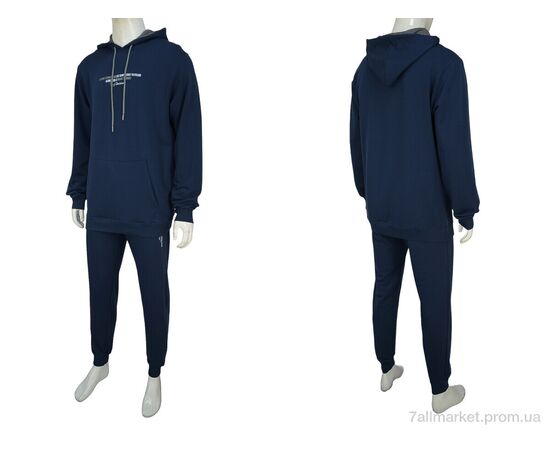 Спортивный костюм мужской Весна/осень Vicente 2355 blue (4 шт. р.сетка M-2XL) "Novac" недорого оптом от прямого поставщика, изображение 3 Фотография Спортивный костюм мужской Весна/осень Vicente 2355 blue (4 шт. р.сетка M-2XL) "Novac" недорого оптом от прямого поставщика, изображение 3