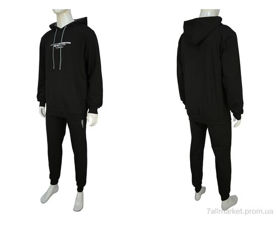 Спортивний костюм чоловічий Весна/осінь Vicente 2355 black (4 шт. р.сіткаM-2XL) "Novac" недорого оптом від прямого постачальника, зображення 3 Спортивний костюм чоловічий Весна/осінь Vicente 2355 black (4 шт. р.сіткаM-2XL) "Novac" недорого оптом від прямого постачальника, зображення 3