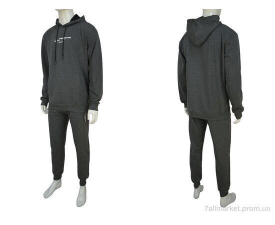 Спортивный костюм мужской Весна/осень Vicente 2355 d.grey (4 шт. р.сетка M-2XL) "Novac" недорого оптом от прямого поставщика, изображение 3 Фотография Спортивный костюм мужской Весна/осень Vicente 2355 d.grey (4 шт. р.сетка M-2XL) "Novac" недорого оптом от прямого поставщика, изображение 3