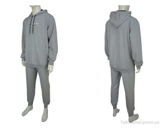 Спортивный костюм мужской Весна/осень Vicente 2355 grey (4 шт. р.сетка M-2XL) "Novac" недорого оптом от прямого поставщика, изображение 3 Фотография Спортивный костюм мужской Весна/осень Vicente 2355 grey (4 шт. р.сетка M-2XL) "Novac" недорого оптом от прямого поставщика, изображение 3