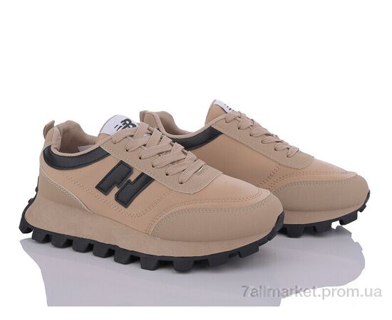 Кросівки жіночі модні Весна/осінь 143-35 khaki (8 пар р.36-41) "Violeta" недорого оптом від прямого постачальника, зображення 2