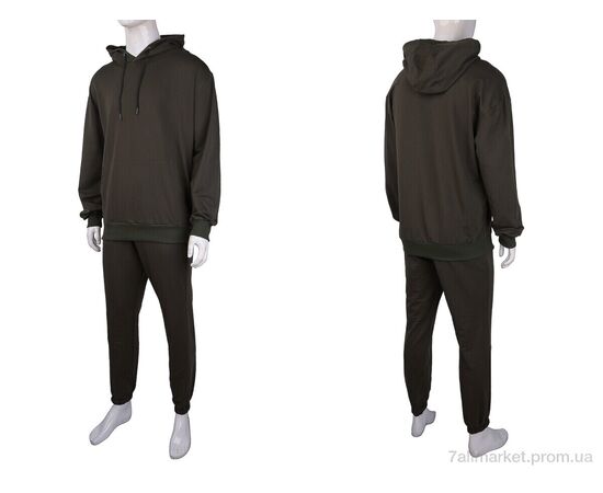 Фотография Спортивный костюм мужской Весна/осень 1001 khaki (5 шт. р.сетка M-3XL) "Luna Store" недорого оптом от прямого поставщика, изображение 3