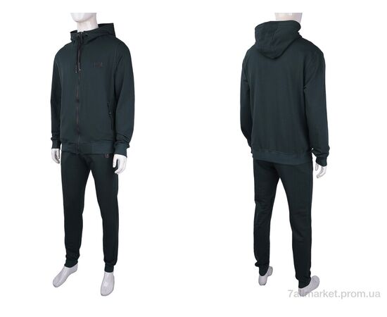 Фотография Спортивный костюм мужской Весна/осень 1004 green (5 шт. р.сетка M-3XL) "Luna Store" недорого оптом от прямого поставщика, изображение 4