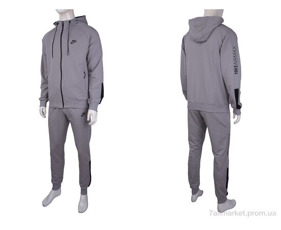 Фотография Спортивный костюм мужской Весна/осень 105 grey (5 шт. р.сетка M-3XL) "Luna Store" недорого оптом от прямого поставщика, изображение 4