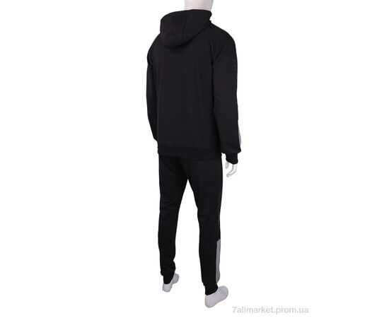 Фотография Спортивный костюм мужской Весна/осень 105 black (5 шт. р.сетка M-3XL) "Luna Store" недорого оптом от прямого поставщика, изображение 3