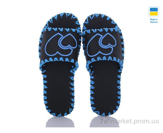 Фотография Тапки женские для дома Весна/осень 291 чорний (9 пар р.36-41) "Active" недорого оптом от прямого поставщика, изображение 2