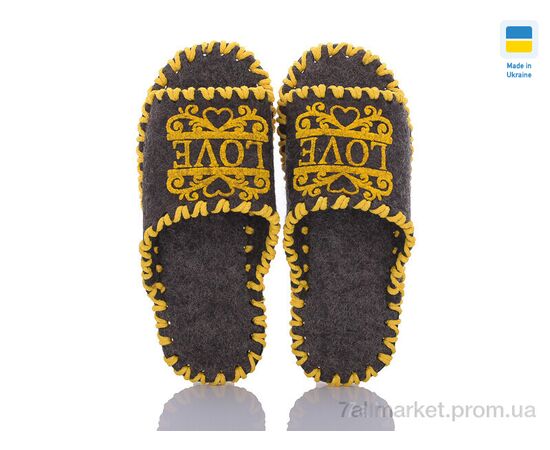 Тапки жіночі для будинку Весна/осінь 284 коричневий (9 пар р.36-41) "Active" недорого оптом від прямого постачальника, зображення 2