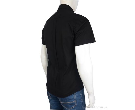 Фотография Мужская рубашка Лето 2778 black (5 шт. р.сетка S-2XL) "Luna Store" недорого оптом от прямого поставщика, изображение 2