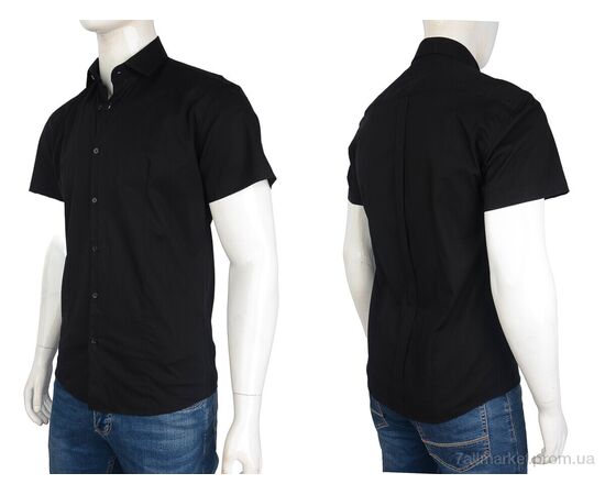 Фотография Мужская рубашка Лето 2778 black (5 шт. р.сетка S-2XL) "Luna Store" недорого оптом от прямого поставщика, изображение 3