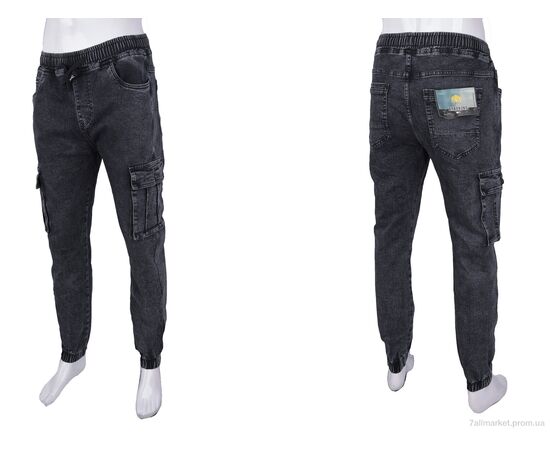 Джинси чоловічі Весна/осінь 8815-1 (8 шт. р.сітка29-38) "Baron" недорого оптом від прямого постачальника, зображення 3