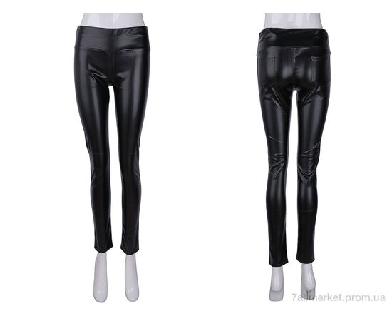 Жіночі брюки Весна/осінь 02415 black (3 шт. р.сітка42-46) "Obuvok" недорого оптом від прямого постачальника, зображення 3