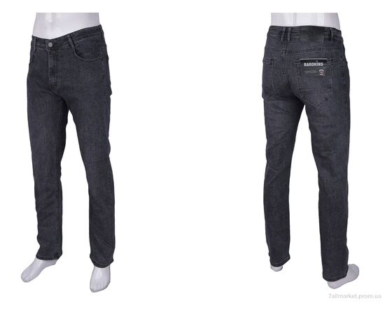 Джинси чоловічі Весна/осінь 8741 (8 шт. р.сітка32-38) "Baron" недорого оптом від прямого постачальника, зображення 3