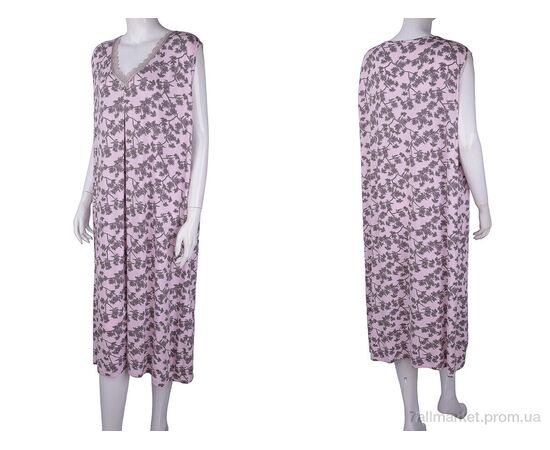 Нічна сорочка Весна/осінь 12106 pink (3 шт. р.сітка6XL-8XL) "Textile" недорого оптом від прямого постачальника, зображення 3 Нічна сорочка Весна/осінь 12106 pink (3 шт. р.сітка6XL-8XL) "Textile" недорого оптом від прямого постачальника, зображення 3