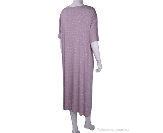 Нічна сорочка Весна/осінь 12082 d.pink (3 шт. р.сітка6XL-8XL) "Textile" недорого оптом від прямого постачальника, зображення 2