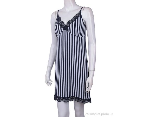 Халат жіночий Весна/осінь 16091 navy (4 шт. р.сіткаS-XL) "Textile" недорого оптом від прямого постачальника, зображення 3