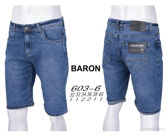 Фотография Шорты мужские Лето 603-6 (8 шт. р.сетка 32-40) "Baron" недорого оптом от прямого поставщика, изображение 4