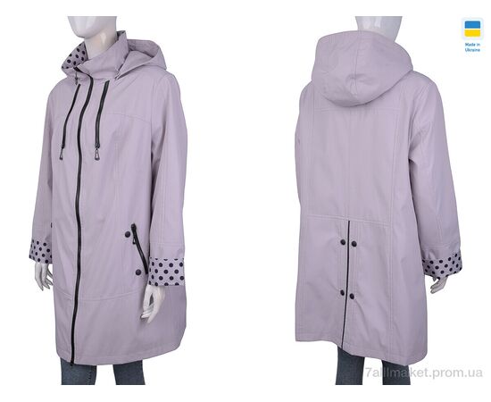 Куртка женская Весна/осень Монклер св.рожевий (6 шт. р.сетка 54-64) "Tatiana-DIVO" недорого оптом от прямого поставщика, изображение 3 Фотография Куртка женская Весна/осень Монклер св.рожевий (6 шт. р.сетка 54-64) "Tatiana-DIVO" недорого оптом от прямого поставщика, изображение 3