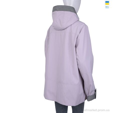 Фотография Куртка женская Весна/осень 001-3 св.рожевий (7 шт. р.сетка 54-66) "Tatiana-DIVO" недорого оптом от прямого поставщика, изображение 2