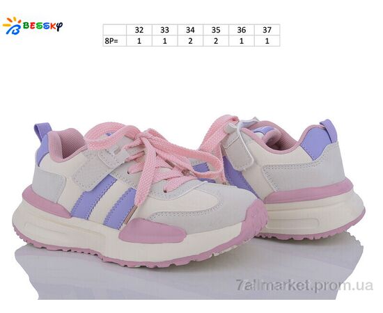 Кросівки дитячі модні Весна/осінь BY3662-4C (8 пар р.32-37) "Bessky-Kellaifeng" недорого оптом від прямого постачальника, зображення 3