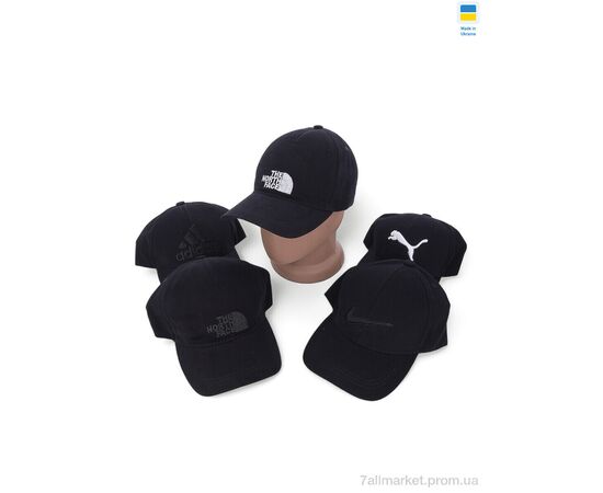 Фотография Кепка для мужчин Весна/осень Бейсболка з вишивкою 002 mix (5 шт. р.сетка One size) "VIOLA" недорого оптом от прямого поставщика, изображение 2