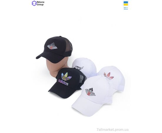 Фотография Кепка унисекс Лето DG001-12 mix (5 шт. р.сетка ) "Reluna Group" недорого оптом от прямого поставщика, изображение 2