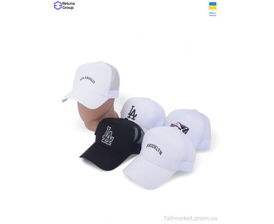 Фотография Кепка унисекс Лето DG001-13 mix (5 шт. р.сетка ) "Reluna Group" недорого оптом от прямого поставщика, изображение 2