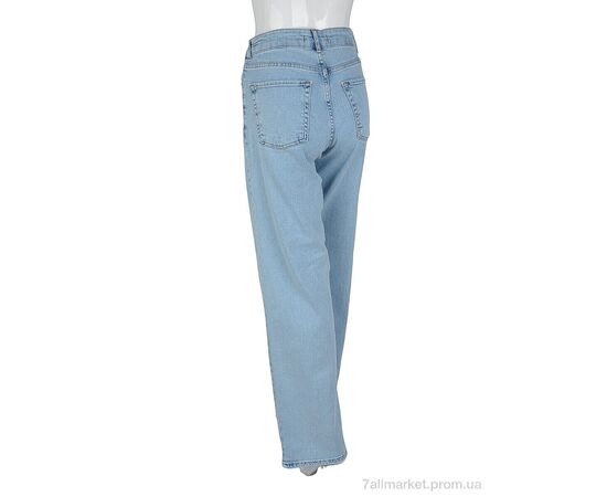 Джинси жіночі Весна/осінь 117-16 blue (6 шт. р.сітка25-30) "Pozitiv" недорого оптом від прямого постачальника, зображення 2