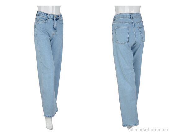 Джинси жіночі Весна/осінь 117-16 blue (6 шт. р.сітка25-30) "Pozitiv" недорого оптом від прямого постачальника, зображення 3