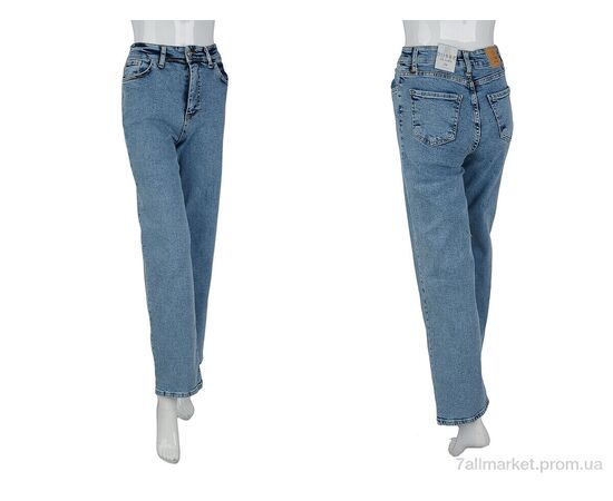 Джинси жіночі Весна/осінь 530 blue (5 шт. р.сітка34-42) "Pozitiv" недорого оптом від прямого постачальника, зображення 3