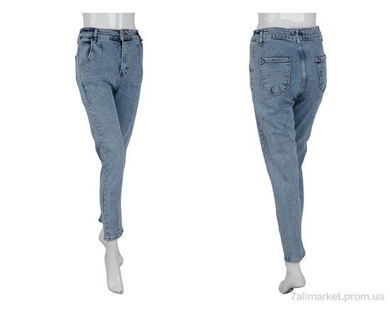 Джинси жіночі Весна/осінь 482 blue (5 шт. р.сітка34-42) "Pozitiv" недорого оптом від прямого постачальника, зображення 3