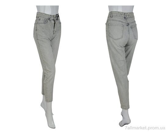 Джинси жіночі Весна/осінь 606-636 grey (6 шт. р.сітка26-31) "Pozitiv" недорого оптом від прямого постачальника, зображення 3