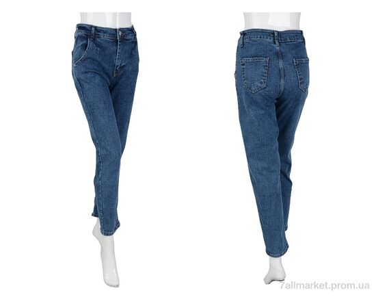 Джинси жіночі Весна/осінь 481 blue (5 шт. р.сітка34-42) "Pozitiv" недорого оптом від прямого постачальника, зображення 3