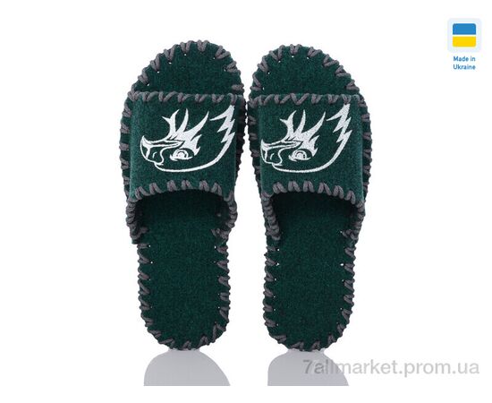 Тапки жіночі для будинку Весна/осінь 368M зелений (9 пар р.40-45) "Active" недорого оптом від прямого постачальника, зображення 2