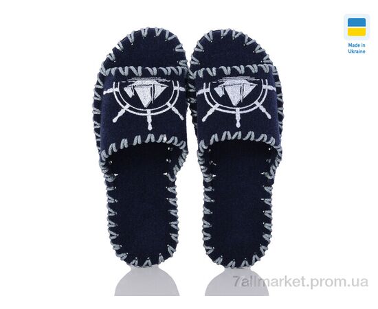 Тапки жіночі для будинку Весна/осінь 375M синій (9 пар р.40-45) "Active" недорого оптом від прямого постачальника, зображення 2