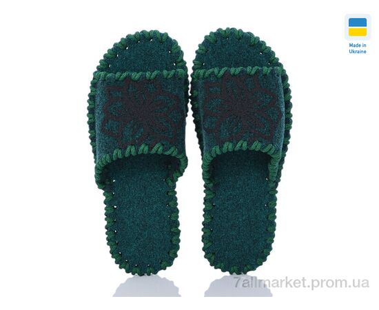 Тапки жіночі для будинку Весна/осінь 285 зелений відкр. (9 пар р.36-41) "Active" недорого оптом від прямого постачальника, зображення 2