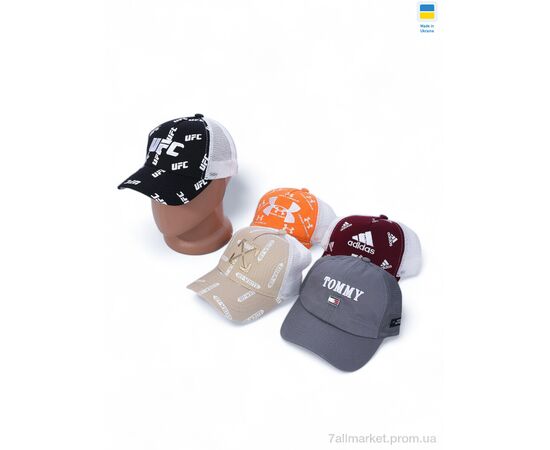 Кепка дитяча Літо Бейсболка дитяча 002-1 mix (5 шт. р.сіткаOne size) "VIOLA" недорого оптом від прямого постачальника, зображення 2