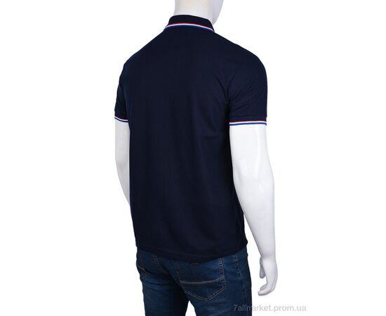Футболка чоловіча Літо A23 (01595) navy (5 шт. р.сіткаS-2XL) "Obuvok" недорого оптом від прямого постачальника, зображення 2