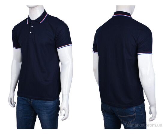 Футболка чоловіча Літо A23 (01595) navy (5 шт. р.сіткаS-2XL) "Obuvok" недорого оптом від прямого постачальника, зображення 3