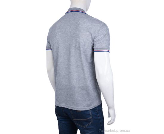 Футболка чоловіча Літо A25 (01599) grey (5 шт. р.сіткаS-2XL) "Obuvok" недорого оптом від прямого постачальника, зображення 2