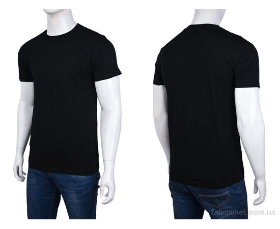 Фотография Футболка мужская Лето A103 (01741) black (10 шт. р.сетка S-2XL) "Obuvok" недорого оптом от прямого поставщика, изображение 3