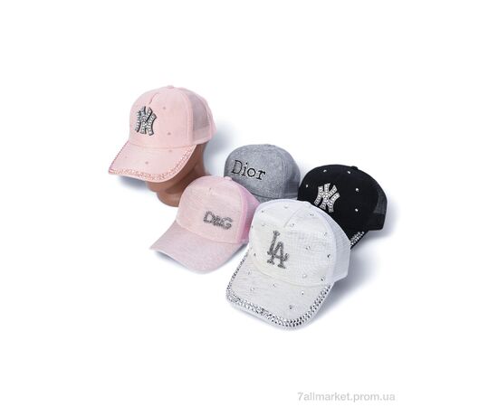 Кепка женская Лето Бейсболка N001-3 mix (5 шт. р.сетка One size) "VIOLA" недорого оптом от прямого поставщика, изображение 2 Фотография Кепка женская Лето Бейсболка N001-3 mix (5 шт. р.сетка One size) "VIOLA" недорого оптом от прямого поставщика, изображение 2