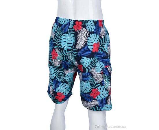 Шорты мужские Лето 6605 (08850) blue-green (10 шт. р.сетка XL-5XL) "Obuvok" недорого оптом от прямого поставщика, изображение 2 Фотография Шорты мужские Лето 6605 (08850) blue-green (10 шт. р.сетка XL-5XL) "Obuvok" недорого оптом от прямого поставщика, изображение 2