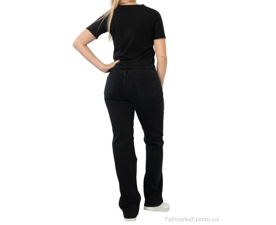 Джинси жіночі Весна/осінь 0410-2001 black (8 шт. р.сітка42-52) "Massmag" недорого оптом від прямого постачальника, зображення 3