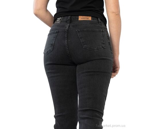 Фотография Джинсы женские Весна/осень 163-449 black (8 шт. р.сетка 34-44) "Massmag" недорого оптом от прямого поставщика, изображение 3