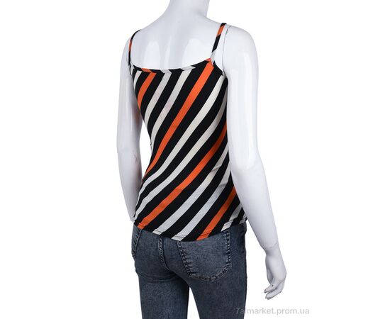 Фотография Майка женская Лето 233 смужка помаранчева (1 шт. р.сетка 34) "Vande Grouff" недорого оптом от прямого поставщика, изображение 2