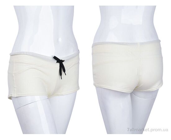 Фотография Шорты женские Лето 0015 (02407) beige (3 шт. р.сетка S-L) "Obuvok" недорого оптом от прямого поставщика, изображение 3