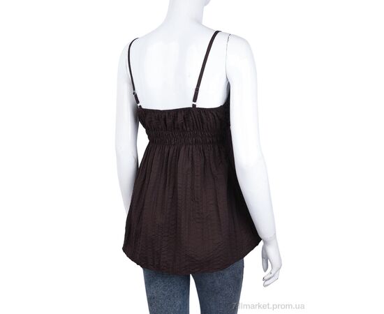 Фотография Женская блузка Лето 506 (08880) brown (3 шт. р.сетка S-L) "Obuvok" недорого оптом от прямого поставщика, изображение 2