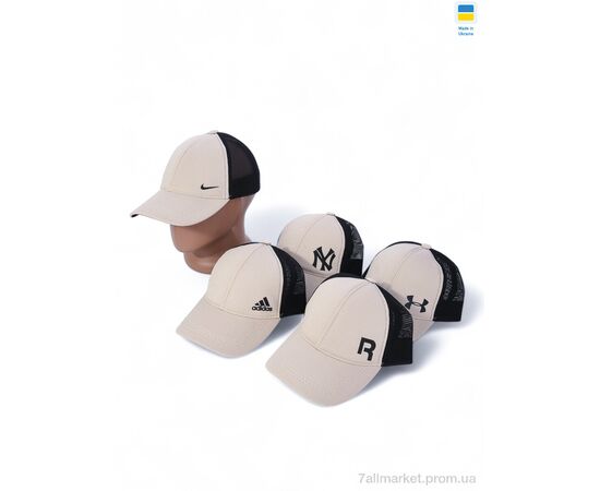 Фотография Кепка для мужчин Лето Кепка з сіткою та накатом 001-3 mix (5 шт. р.сетка One size) "VIOLA" недорого оптом от прямого поставщика, изображение 2