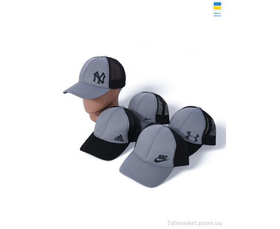 Фотография Кепка для мужчин Лето Кепка з сіткою та накатом 001-4 mix (5 шт. р.сетка One size) "VIOLA" недорого оптом от прямого поставщика, изображение 2